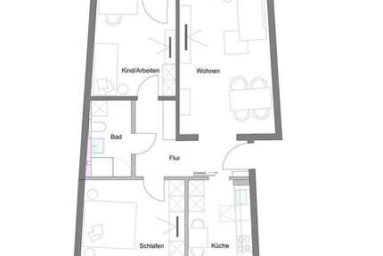 Wohnung Darmstadt Kranichstein - 3 Zimmer, 71 m&sup2;, 853&euro; | Angebot:25125776