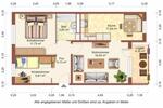 Etagenwohnung Greifswald Groß Schönwalde - 3 Zimmer, 57 m&sup2;, 424&euro; | Angebot:24847642