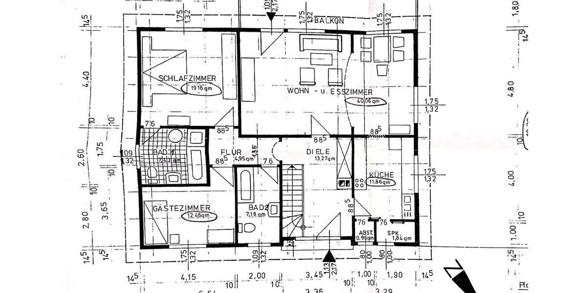 Erdgeschoßwohnung Nüsttal - 3 Zimmer, 1.232&euro; | Angebot:22980969