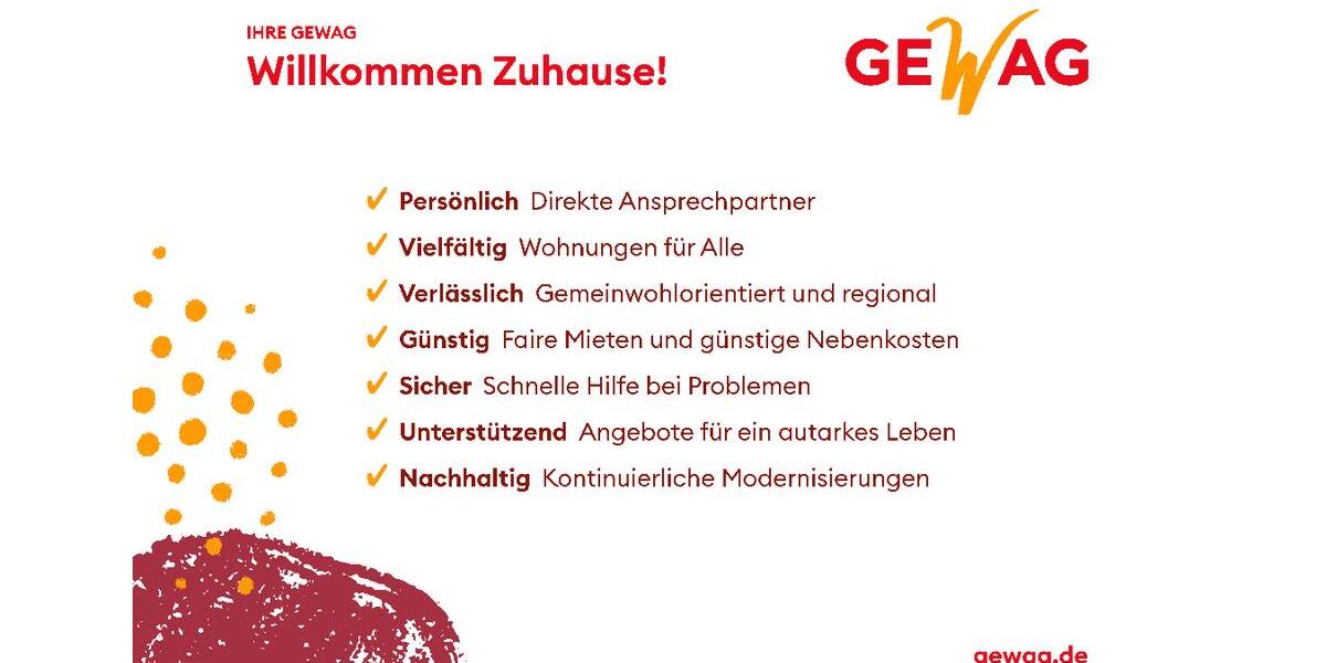 Geräumige Erdgeschosswohnung mit Balkon 2 zimmer