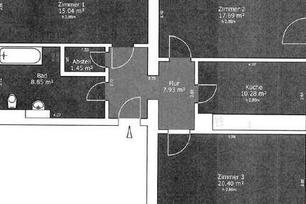 Wohnung Dresden Albertstadt - 3 Zimmer, 84 m&sup2;, 1.012&euro; | Angebot:27305856