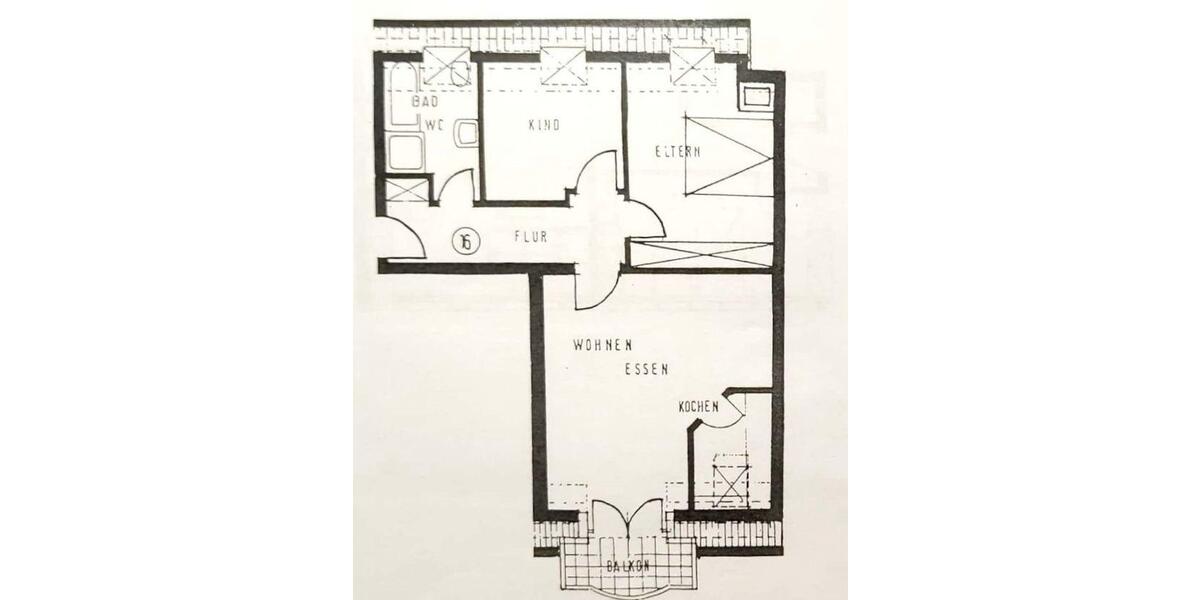Etagenwohnung Rüsselsheim am Main - 3 Zimmer, 65 m&sup2;, 1.190&euro; | Angebot:26703799