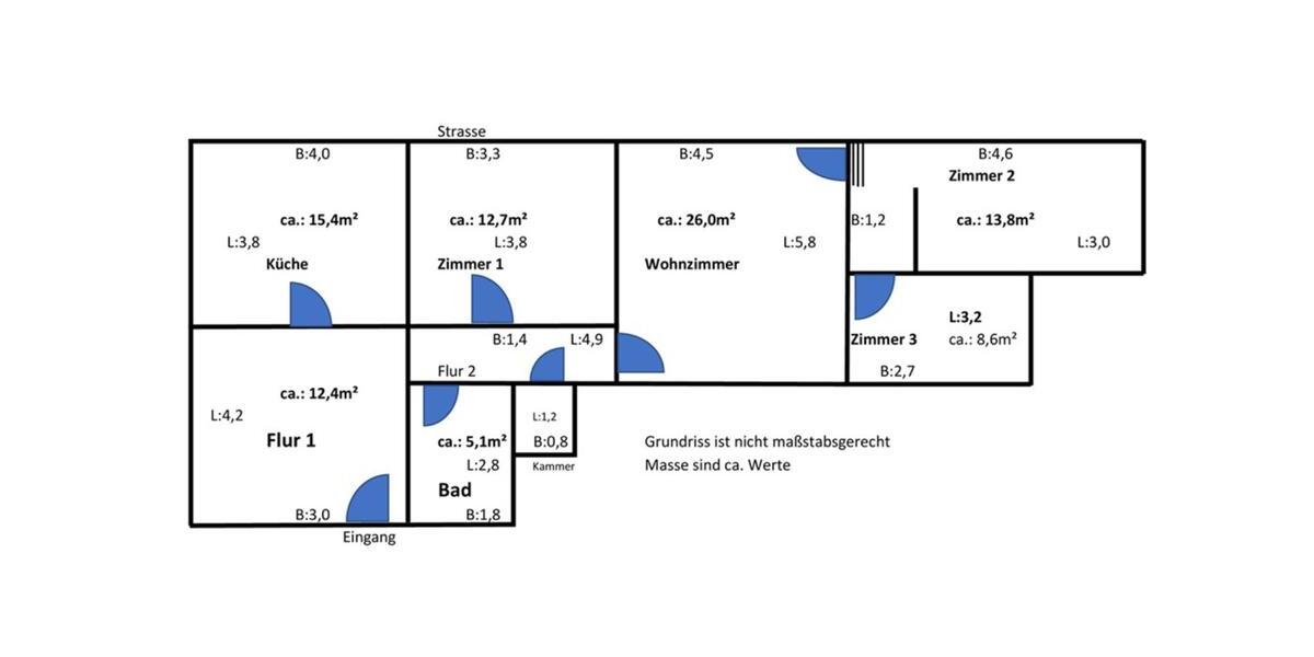 Etagenwohnung Arnsberg - 4 Zimmer, 90 m&sup2;, 630&euro; | Angebot:24836700
