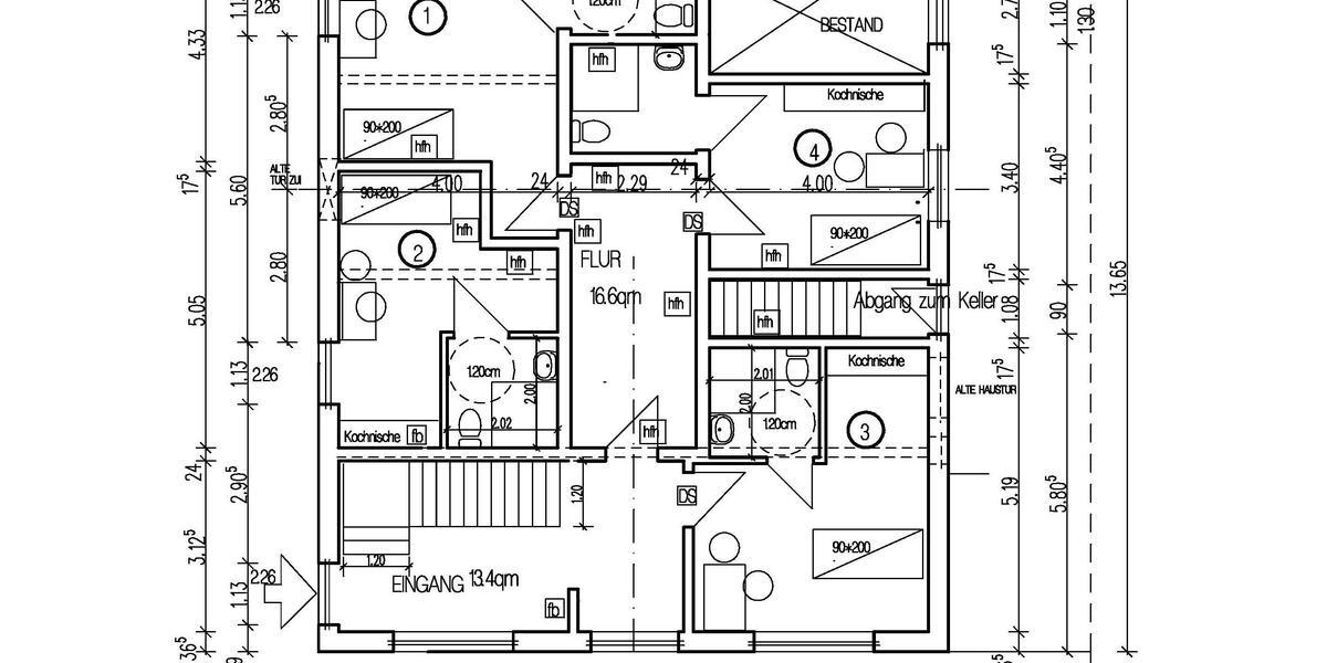 Etagenwohnung Bielefeld Schildesche - 1 Zimmer, 30 m&sup2;, 566&euro; | Angebot:26385407