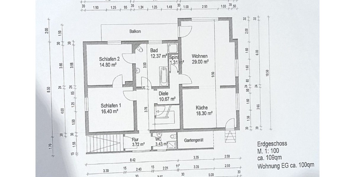 Etagenwohnung Stadtkyll - 3 Zimmer, 110 m&sup2;, 790&euro; | Angebot:24974265