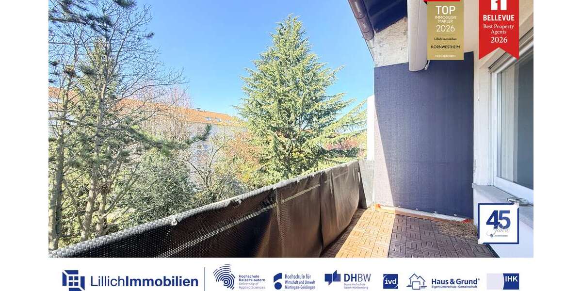 Etagenwohnung Kornwestheim - 2 Zimmer, 52 m&sup2;, 540&euro; | Angebot:26337043