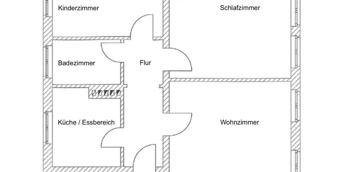 Dachgeschoßwohnung Löbau - 3 Zimmer, 67 m&sup2;, 395&euro; | Angebot:26004593