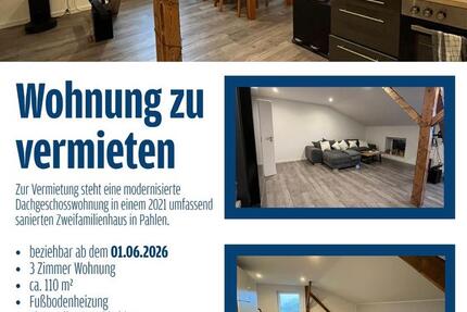 Wohnung Pahlen - 3 Zimmer, 110 m&sup2;, 1.050&euro; | Angebot:26562031