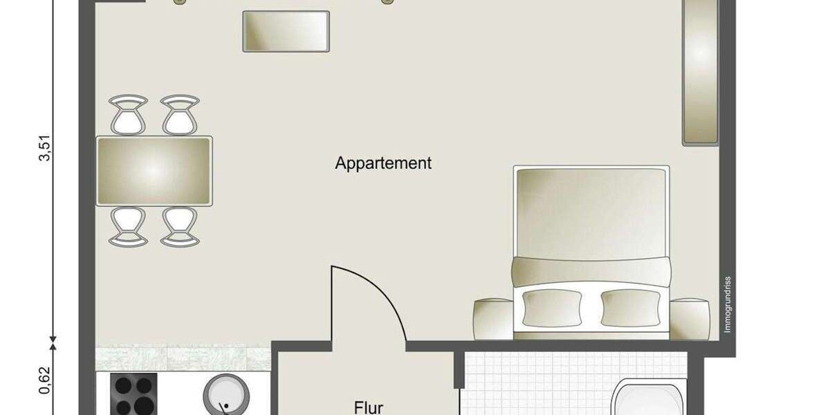 Zimmer Bonn Bonn-Castell - 1 Zimmer, 950&euro; | Angebot:25527387