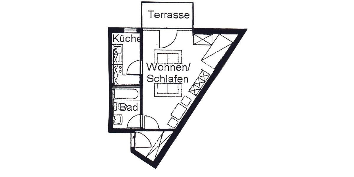 Etagenwohnung Radeberg - 1 Zimmer, 36 m&sup2;, 399&euro; | Angebot:26272336