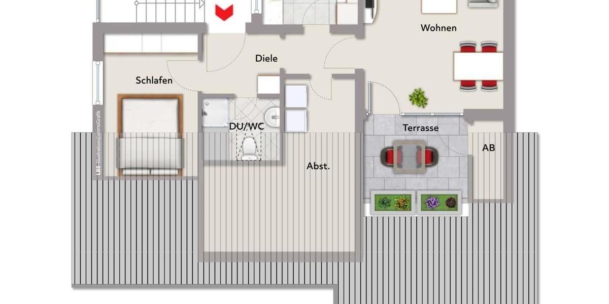 Dachgeschoßwohnung Kierspe - 2.5 Zimmer, 53 m&sup2;, 600&euro; | Angebot:26384348
