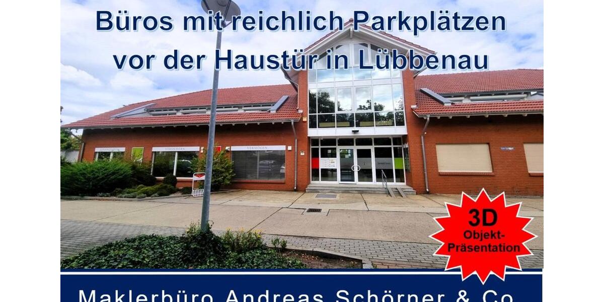 BüroPraxis mit reichlich Parkplätzen vor der Haustür in Lübbenau zu Vermieten zimmer