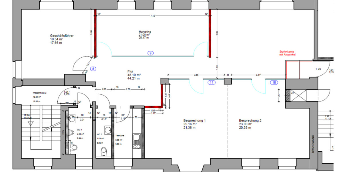 Gewerbeobjekt Würzburg Frauenland - 4 Zimmer, 150 m&sup2;, 1.718&euro; | Angebot:24113023