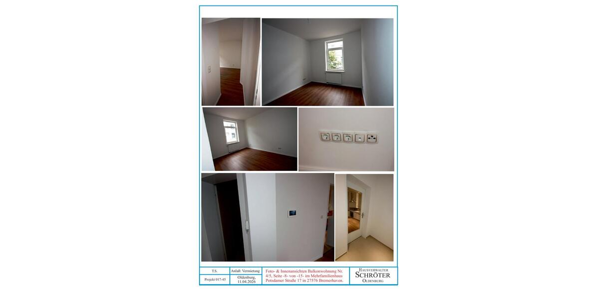 Etagenwohnung Bremerhaven - 5 Zimmer, 106 m&sup2;, 970&euro; | Angebot:26148722