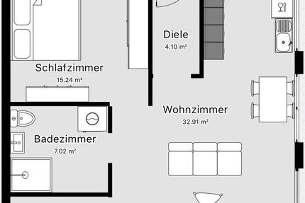 2 Zimmer Wohnung zu vermieten 2 zimmer