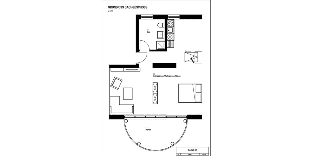 Dachgeschoßwohnung Jacobsdorf - 1 Zimmer, 50 m&sup2;, 460&euro; | Angebot:24429097