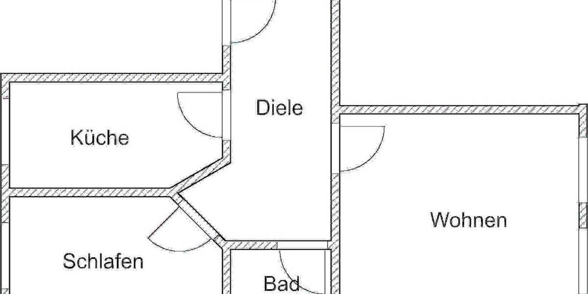 Etagenwohnung Riesa Innenstadt - 2 Zimmer, 57 m&sup2;, 393&euro; | Angebot:26289933