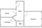 Etagenwohnung Riesa Innenstadt - 2 Zimmer, 57 m&sup2;, 393&euro; | Angebot:26289933