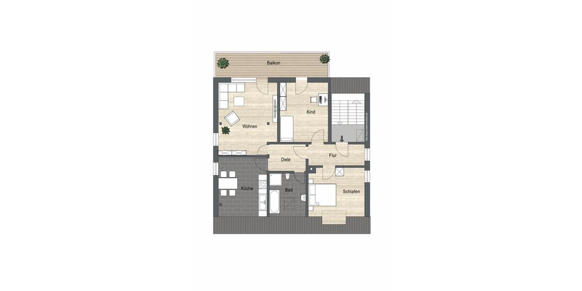 Etagenwohnung Wolnzach - 3 Zimmer, 105 m&sup2;, 1.150&euro; | Angebot:24992299