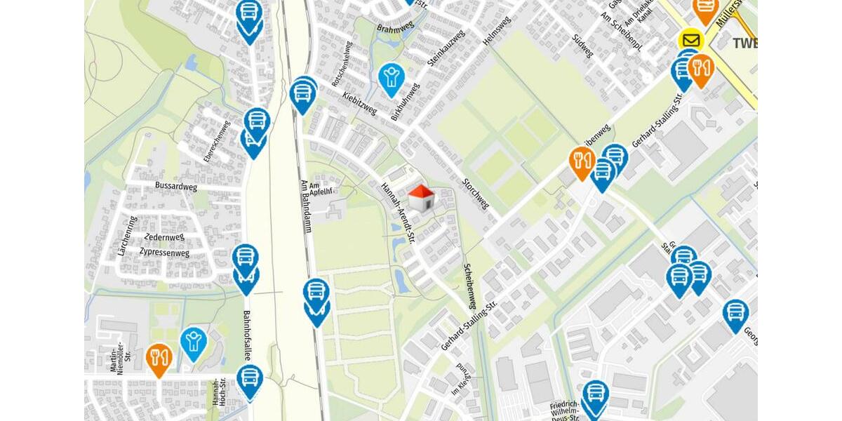 Einfamilienhaus Oldenburg Drielaker-Moor - 6 Zimmer, 118 m&sup2;, 1.680&euro; | Angebot:25322347