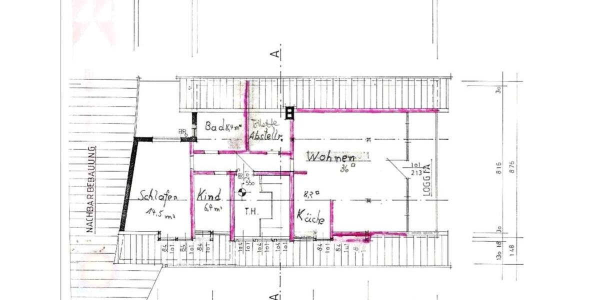 Dachgeschoßwohnung Katzenelnbogen - 3 Zimmer, 65 m&sup2;, 550&euro; | Angebot:25415282