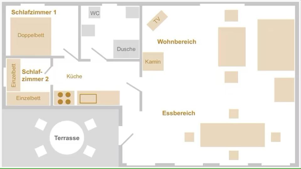 Bungalow Rheinsberg - 3 Zimmer, 55 m&sup2;, 750&euro; | Angebot:24737699