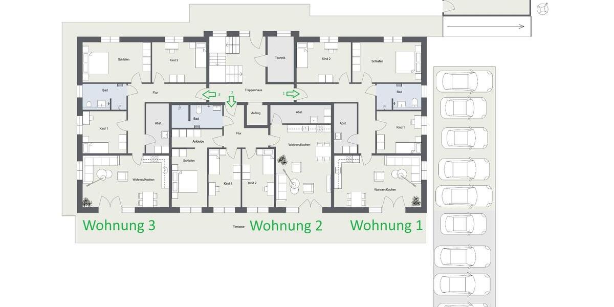 Erdgeschoßwohnung Bispingen - 4 Zimmer, 110 m&sup2;, 1.320&euro; | Angebot:25636645