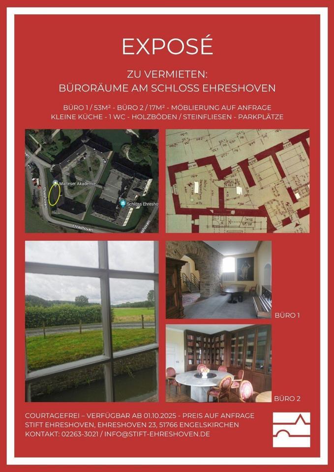 Büroräume in der Vorburg von Schloss Ehreshoven