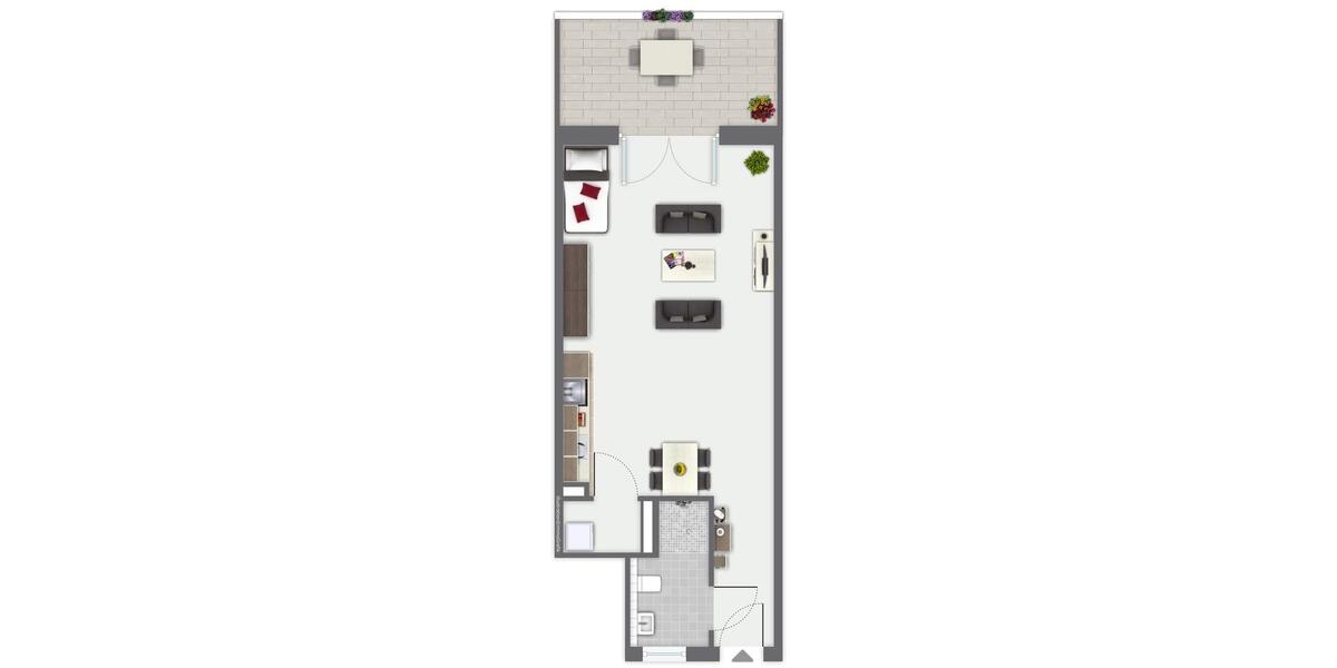 Etagenwohnung Wesel - 1 Zimmer, 54 m&sup2;, 700&euro; | Angebot:19740959