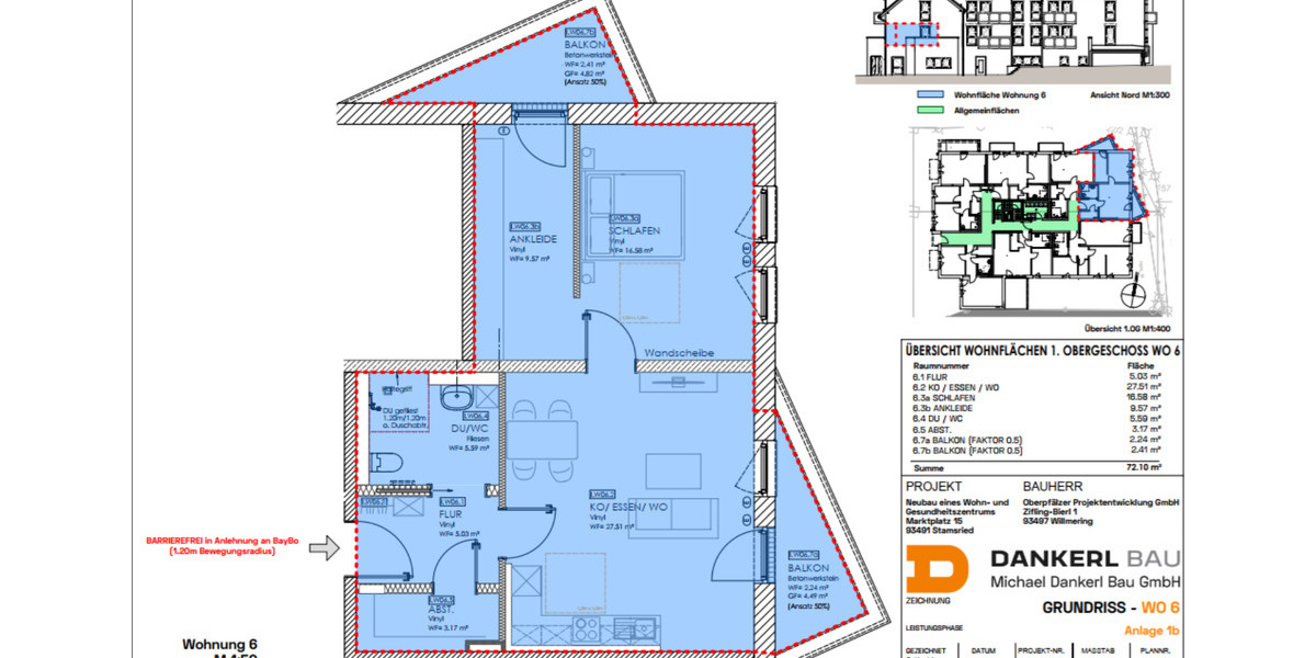 Etagenwohnung Stamsried - 2.5 Zimmer, 72 m&sup2;, 650&euro; | Angebot:25869143