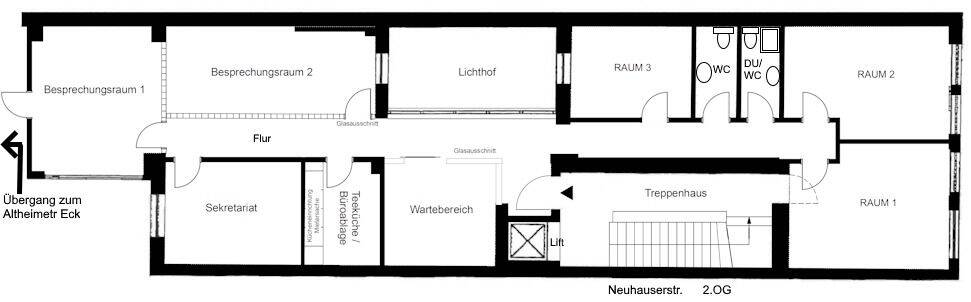 Gewerbeobjekt München Altstadt-Lehel - 1 Zimmer, 360 m&sup2;, 9.500&euro; | Angebot:26190168