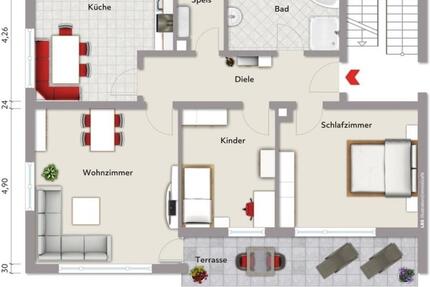 Wohnung Markt Erlbach - 4 Zimmer, 82 m&sup2;, 875&euro; | Angebot:27612323
