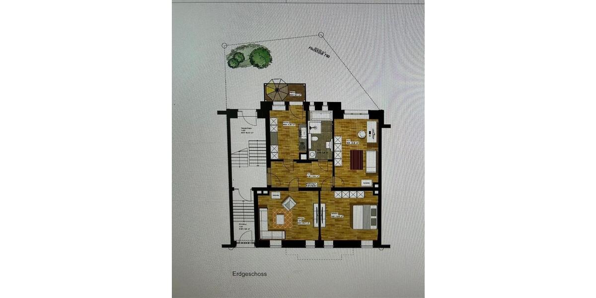 3 Raumwohnung im Erdgeschoß 3 zimmer