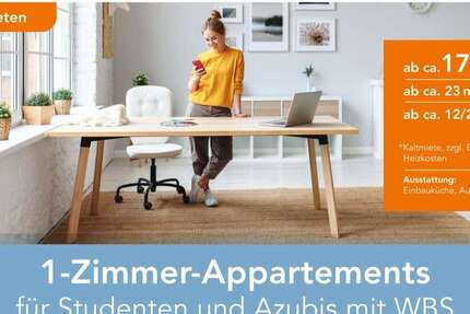 Wohnung zum Mieten in Itzehoe 178,55 € 23.34 m² 1 zimmer