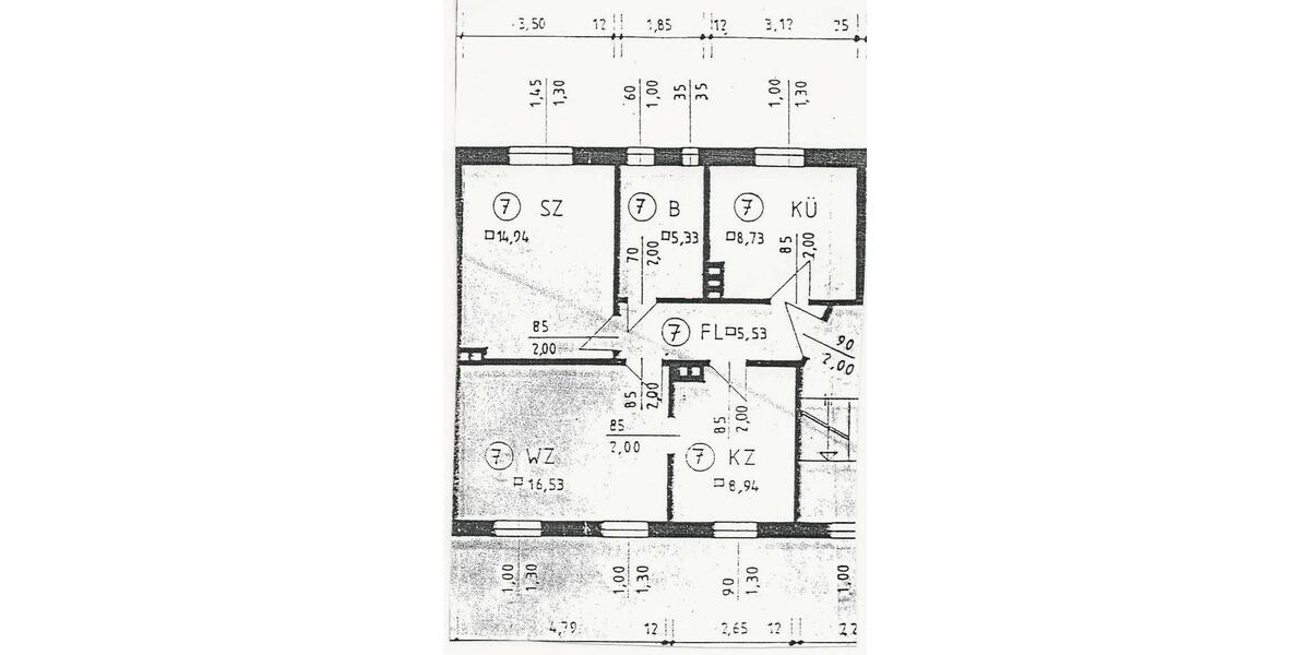 Etagenwohnung Staßfurt - 3 Zimmer, 57 m&sup2;, 350&euro; | Angebot:20129114
