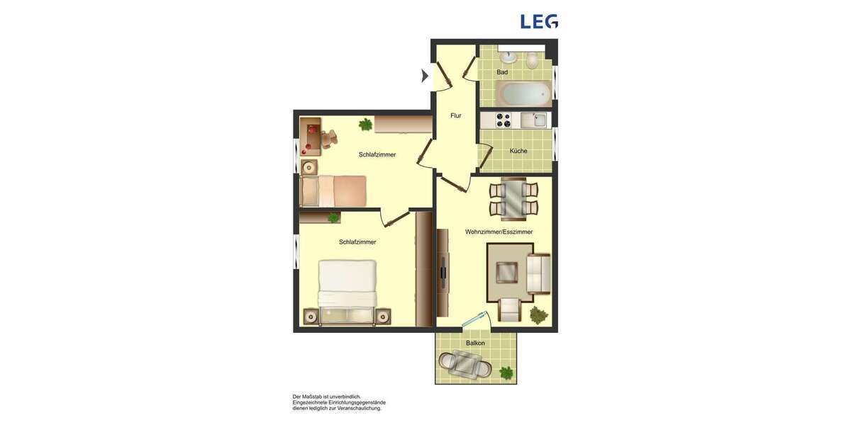 Etagenwohnung Herford - 3 Zimmer, 57 m&sup2;, 519&euro; | Angebot:27067187