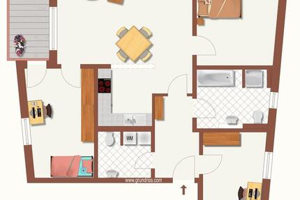 Wohnung Suhl Aue 1 - 4 Zimmer, 115 m&sup2;, 1.210&euro; | Angebot:26563032