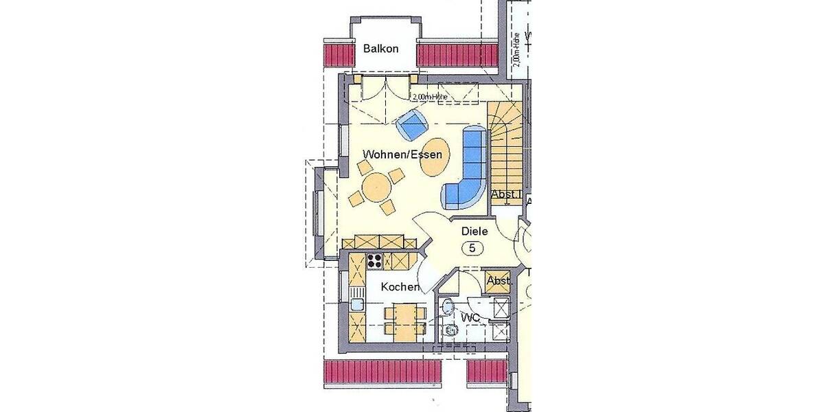 Etagenwohnung Cloppenburg Krapendorf - 3 Zimmer, 91 m&sup2;, 649&euro; | Angebot:24875773