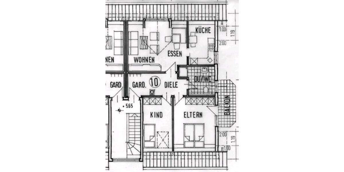 Dachgeschoßwohnung Miltenberg - 3 Zimmer, 62 m&sup2;, 950&euro; | Angebot:26615821
