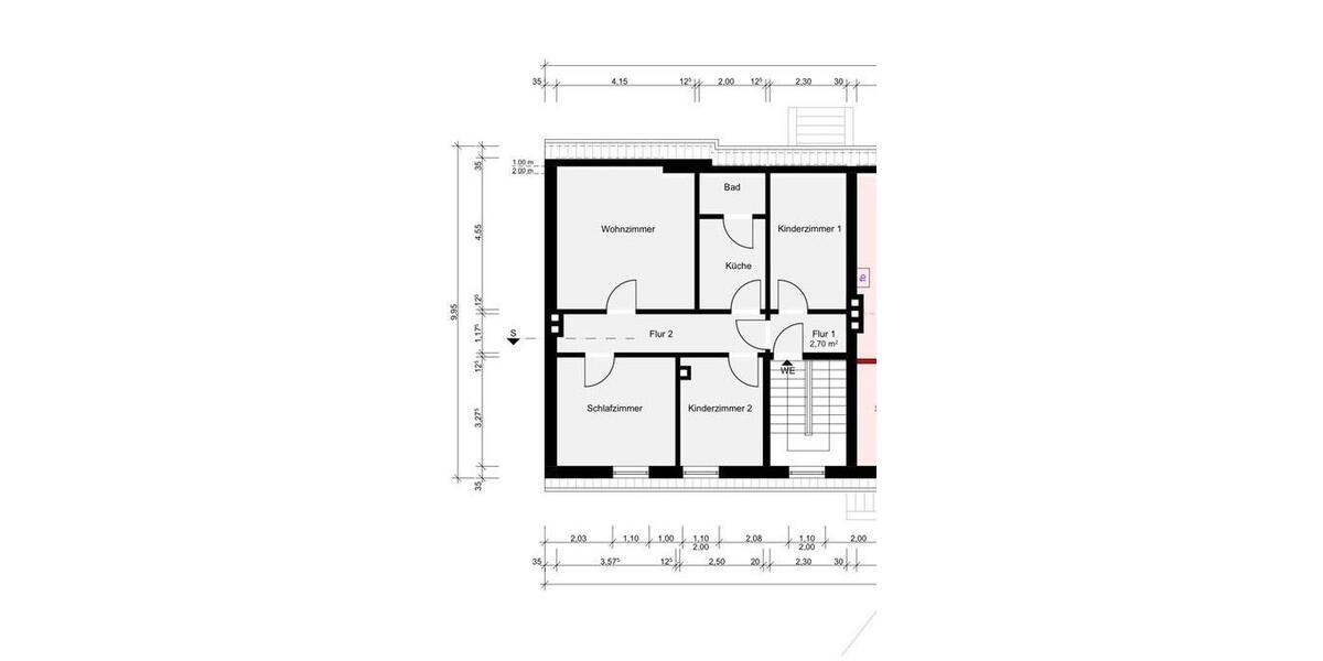 Dachgeschoßwohnung Itzehoe - 4 Zimmer, 85 m&sup2;, 1.050&euro; | Angebot:26013640