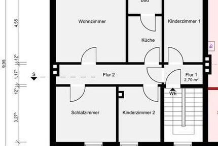 Wohnung Itzehoe - 4 Zimmer, 85 m&sup2;, 1.050&euro; | Angebot:26013640