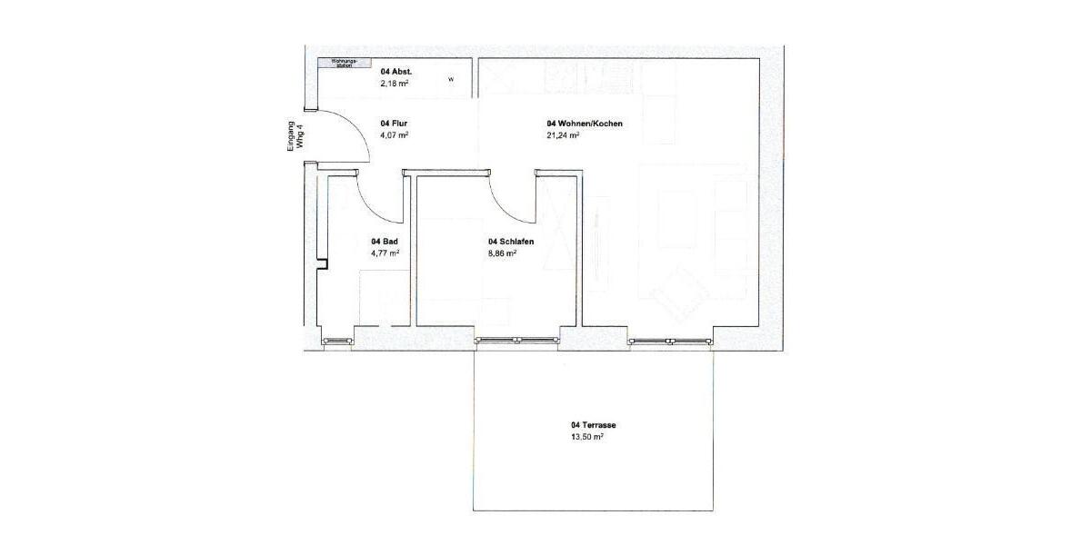 Erdgeschoßwohnung Rhede (Ems) - 2 Zimmer, 45 m&sup2;, 550&euro; | Angebot:25851883