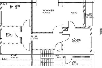 Wohnung Wittlich - 3 Zimmer, 87 m&sup2;, 970&euro; | Angebot:26699767