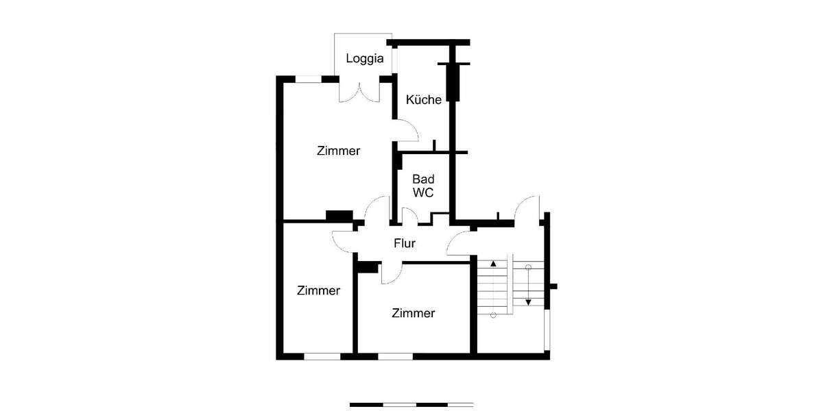 Etagenwohnung Bremerhaven Geestemünde - 3 Zimmer, 60 m&sup2;, 358&euro; | Angebot:26682646