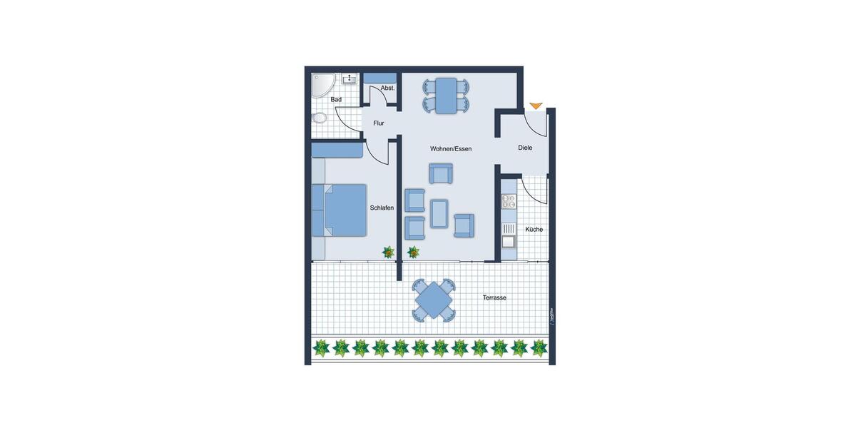 Etagenwohnung Bergisch Gladbach - 2 Zimmer, 71 m&sup2;, 740&euro; | Angebot:26645573