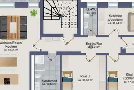 Wohnung zum Mieten in Markranstädt 1.395 € 116.3 m² 4 zimmer