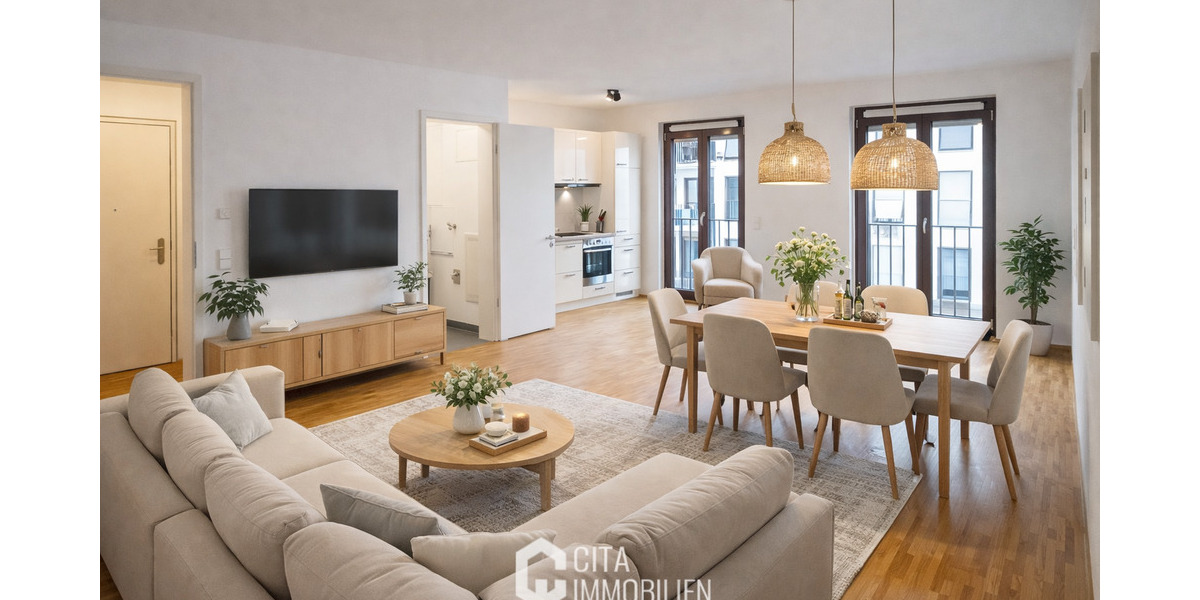 Etagenwohnung Frankfurt am Main Bockenheim - 2 Zimmer, 52 m&sup2;, 1.299&euro; | Angebot:25095741