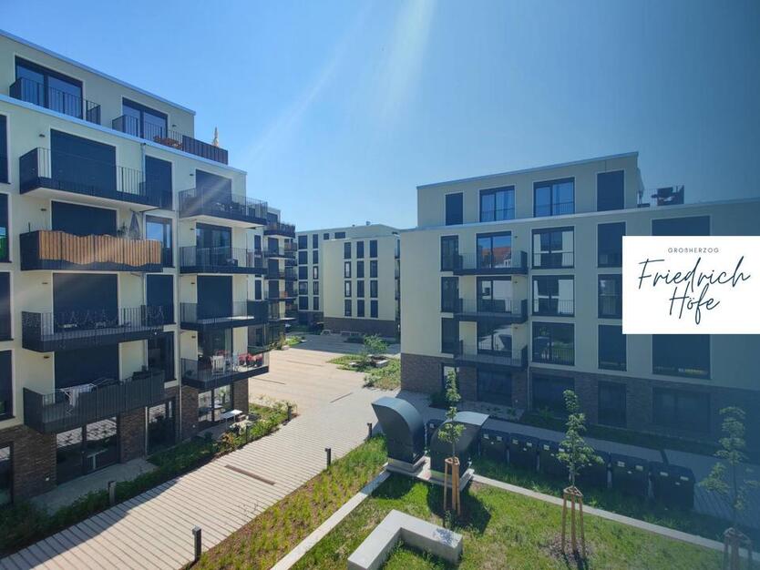 Wunderschöne 2-Zimmer-Terrassenwohnung mit Einbauküche im Neubauquartier 'Großherzog-Friedrich-Höfe' zimmer