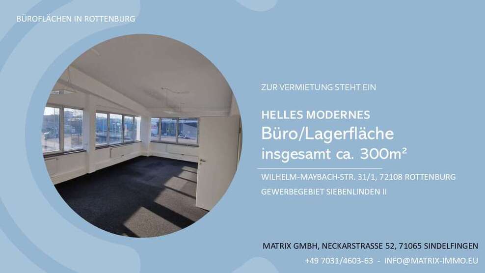 Büro in Rottenburg 1.650 € 300 m²