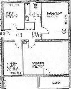Etagenwohnung Bad Brückenau - 3 Zimmer, 74 m&sup2;, 561&euro; | Angebot:26819713